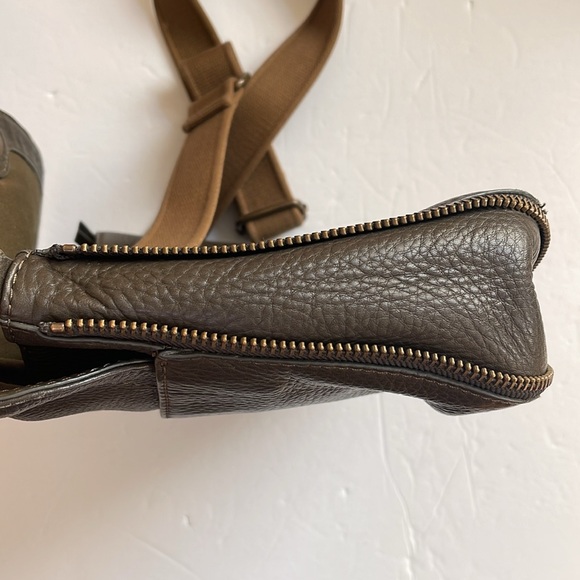 J Crew Green Leather Crossbody Purse Handbag - Picture 6 of 10